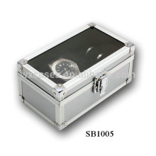 New design aluminum watch display box for single watch wholesales